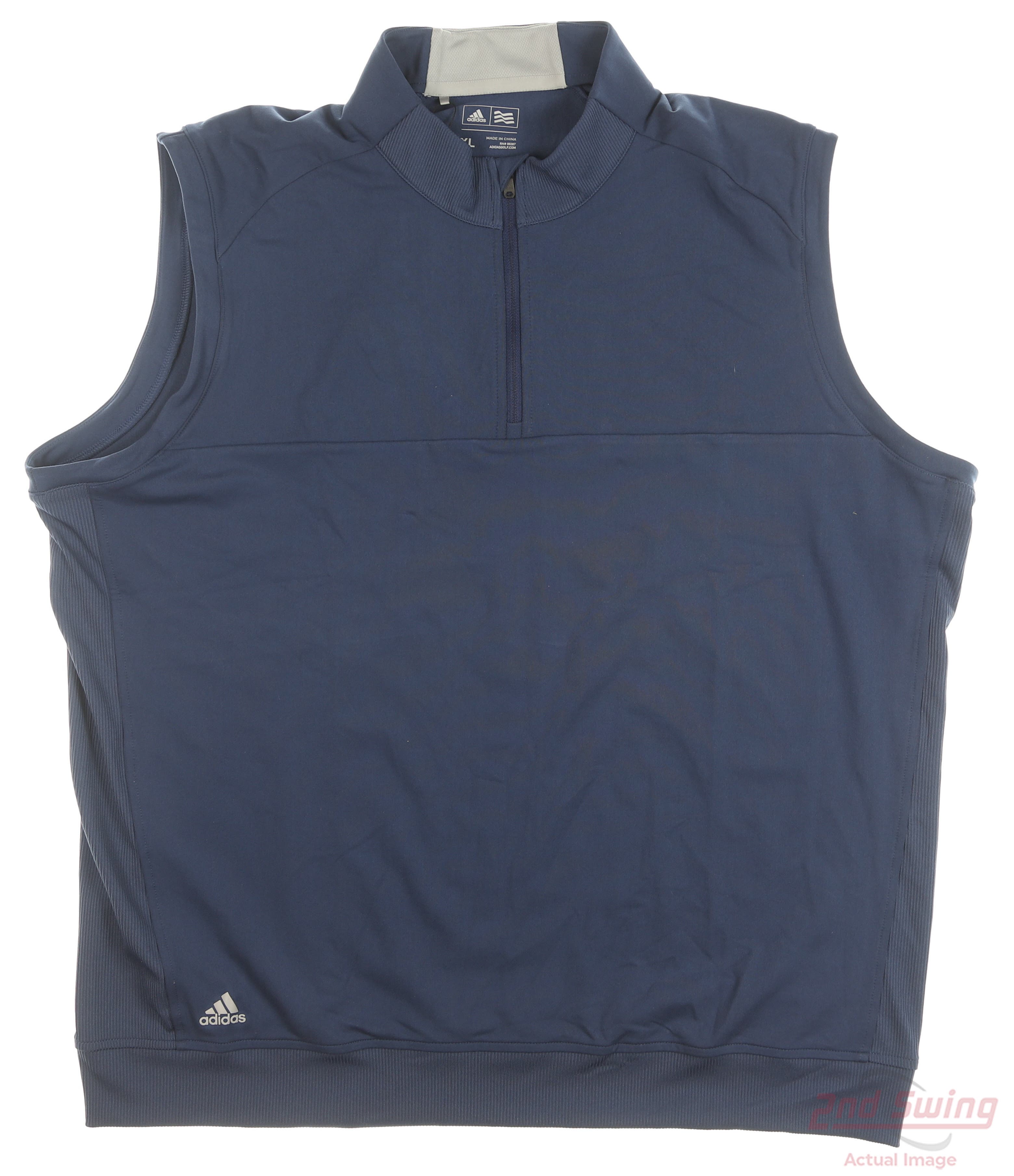 New Mens Adidas Golf Vest XLarge XL Navy Blue MSRP 65 2nd Swing Golf