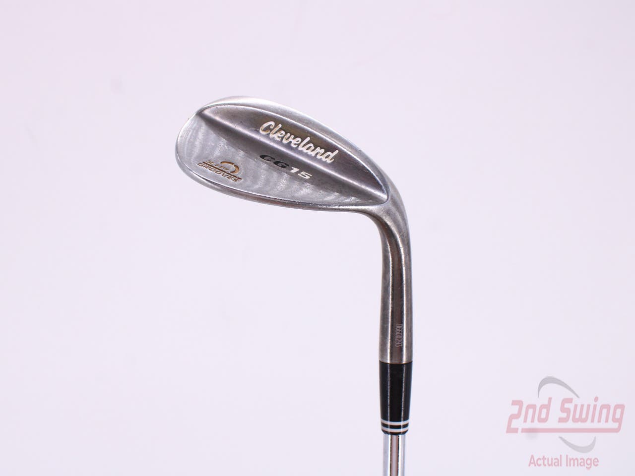 Cleveland CG15 Black Pearl Wedge Lob LW 60° 12 Deg Bounce Cleveland Traction Wedge Steel Stiff Right Handed 35.5in