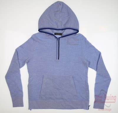 New Womens G-Fore Waffle Stitch 1/4 Zip Sweater X-Small XS Blue MSRP $300