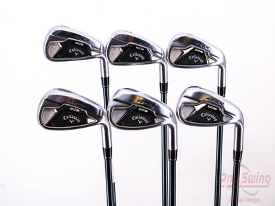 Callaway Apex DCB 21 Iron Set 6-PW AW UST Mamiya Recoil 65 Dart Graphite Regular Right Handed 37.25in