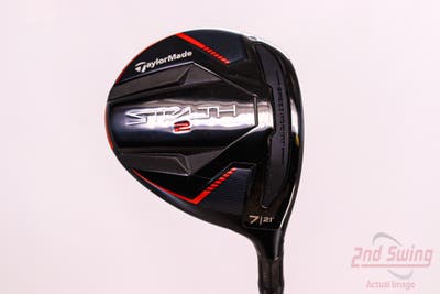 Mint TaylorMade Stealth 2 Fairway Wood 7 Wood 7W 21° Fujikura Ventus Red TR 6 Graphite Stiff Right Handed 41.75in