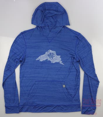 New W/ Logo Mens Level Wear Anchor Hoody Small S Royal MSRP $50
