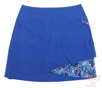 New Womens Kinona Wrap it Up Golf Skort Small S Blue MSRP $139