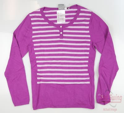 New Womens Puma Golf Sweater Small S Purple MSRP $70