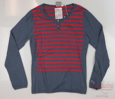 New Womens Puma Golf Sweater Small S Multi Bering Sea MSRP $70