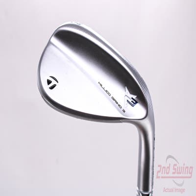 Mint TaylorMade Milled Grind 3 Raw Chrome Wedge Gap GW 52° Dynamic Gold Tour Issue Steel Wedge Flex Right Handed 35.5in