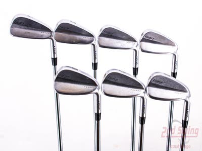 Ping i500 Iron Set 4-PW Dynamic Gold 105 Black Steel Stiff Right Handed Blue Dot 38.5in