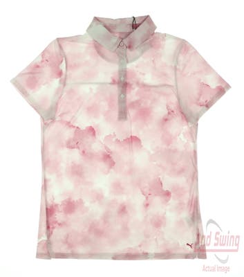 New Womens Puma MATTR Cloudy Polo Small S Orchid Shadow MSRP $65