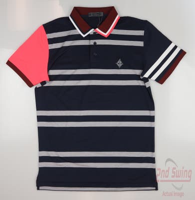 New W/ Logo Mens G-Fore Golf Polo Small S Multi MSRP $110