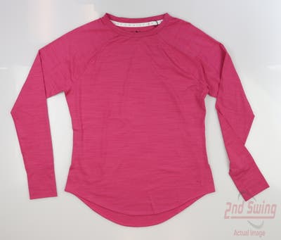 New Womens Puma Cloudspun Long Sleeve Small S Orchid Shadow MSRP $60