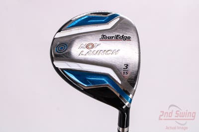 Tour Edge Hot Launch Fairway Wood 3 Wood 3W 15° Stock Graphite Shaft Graphite Uniflex Right Handed 44.25in