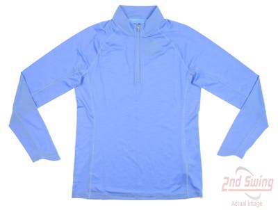 New Womens Puma Youv 1/4 Zip Pullover Small S Day Dream Heather MSRP $65