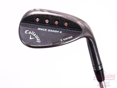 Callaway Mack Daddy 4 Black Wedge Lob LW 60° 10 Deg Bounce S Grind Dynamic Gold Tour Issue S200 Steel Stiff Right Handed 35.0in