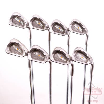 Ping Zing Iron Set 3-PW Ping KT-M Steel Stiff Right Handed Gold Dot 37.75in