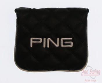 Ping 2023 Square Mallet Leather Putter Headcover Black/White