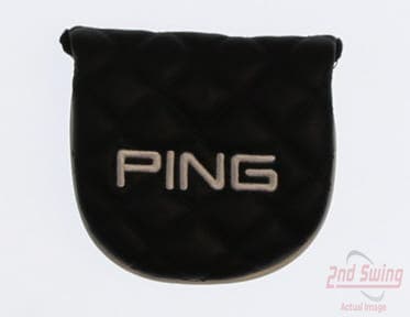 Ping 2023 Round Mallet Leather Putter Headcover Black/White