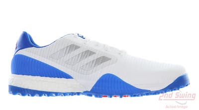 New Mens Golf Shoe Adidas Codechaos Sport Medium 10 White/Blue MSRP $130 EF5711