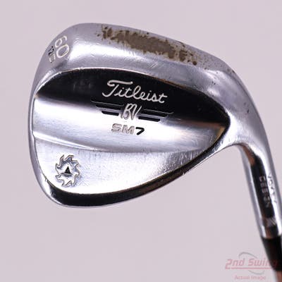 Titleist Vokey SM7 Tour Chrome Wedge Lob LW 60° 12 Deg Bounce D Grind True Temper AMT Black R300 Steel Regular Right Handed 35.5in