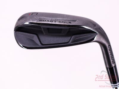 Cleveland Smart Sole 4 C Black Satin Wedge Pitching Wedge PW Stock Steel Shaft Steel Wedge Flex Right Handed 34.25in
