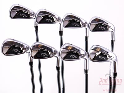 Callaway Apex DCB 21 Iron Set 4-PW GW UST Recoil Dart HB 65 IP Blue Graphite Stiff Right Handed 37.75in