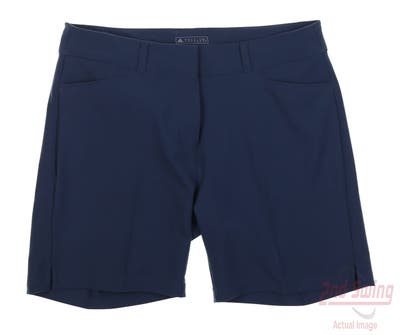 New Womens Adidas Golf Shorts 10 Navy Blue MSRP $70