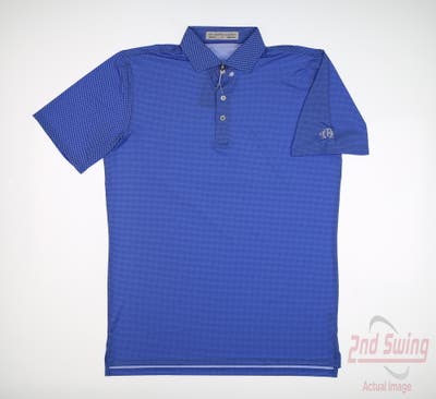 New W/ Logo Mens Holderness and Bourne Polo X-Large XL Blue MSRP $90