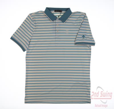 New W/ Logo Mens G-Fore Polo Large L Multi MSRP $120