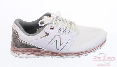 New Womens Golf Shoe New Balance Fresh Foam LinksSL v2 Medium 8 White/Pink MSRP $90 NBGW4006WRG