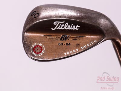 Titleist 2009 Vokey Spin Milled Oil Can Wedge Lob LW 60° 4 Deg Bounce FST KBS Tour Steel Stiff Right Handed 35.5in