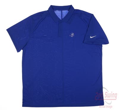 New W/ Logo Mens Nike Polo Small S Blue MSRP $80