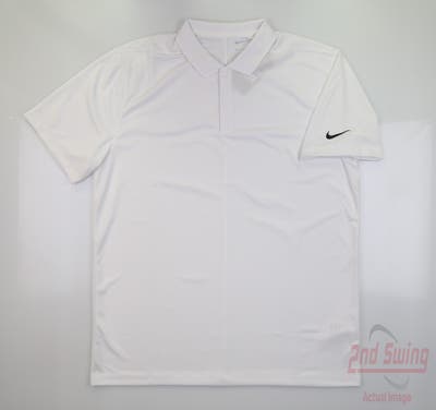 New Mens Nike Polo Small S White MSRP $80