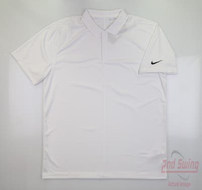 New Mens Nike Polo XX-Large XXL White MSRP $80