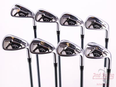 Callaway Apex 21 Iron Set 4-PW AW UST Mamiya Recoil 75 Dart Graphite Stiff Right Handed 38.25in