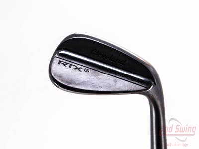 Mint Cleveland RTX 6 ZipCore Black Satin Wedge Pitching Wedge PW 48° 10 Deg Bounce Dynamic Gold Spinner TI Steel Wedge Flex Right Handed 35.75in