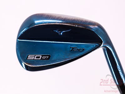 Mizuno T20 Blue Ion Wedge Gap GW 50° 7 Deg Bounce Dynamic Gold Tour Issue S400 Steel Stiff Right Handed 35.5in