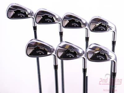 Callaway Apex DCB 21 Iron Set 5-PW GW UST Recoil Dart HB 65 IP Blue Graphite Senior Right Handed 37.75in