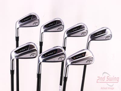 Mint Callaway Apex Pro 24 Iron Set 5-PW AW Mitsubishi MMT 105 Graphite Tour X-Stiff Left Handed 38.25in