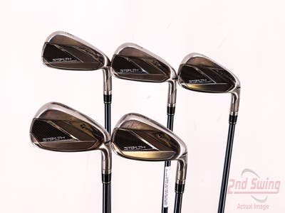 TaylorMade Stealth Iron Set 6-PW UST Recoil Dart HB 65 IP Blue Graphite Senior Right Handed 37.25in