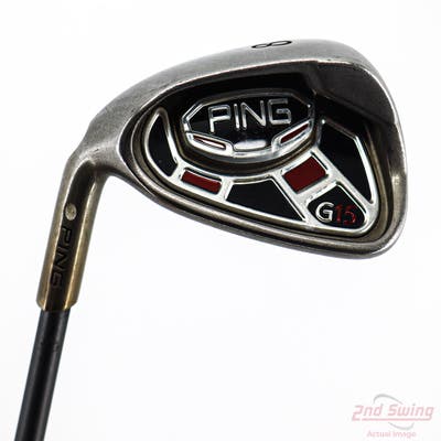 Ping G15 Single Iron 8 Iron TM RBZ 85 Graphite Stiff Left Handed Silver Dot 38.5in