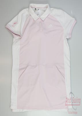 New W/ Logo Womens Adidas Colorblock Dress Medium M Pink MSRP $90