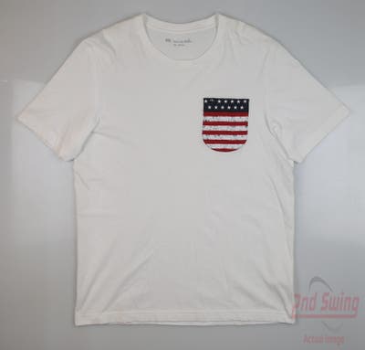 New Mens Travis Mathew T-Shirt Medium M White MSRP $40