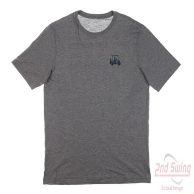 New W/ Logo Mens Travis Mathew T-Shirt Medium M Gray MSRP $40