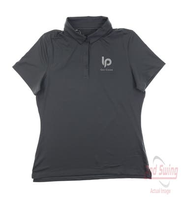 New W/ Logo Womens Under Armour Polo X-Large XL Gray MSRP $60