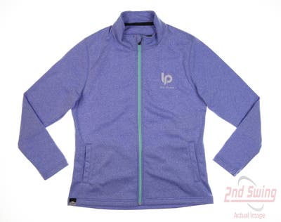 New W/ Logo Womens Sun Mountain Jacket Large L Blue MSRP $90