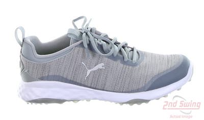 New Mens Golf Shoe Puma Fusion Pro 9 Gray/Puma Silver/Gray MSRP $95 377041 04