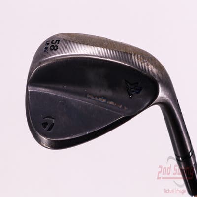 TaylorMade Milled Grind 3 Raw Black Wedge Lob LW 58° 8 Deg Bounce Dynamic Gold Tour Issue S200 Steel Stiff Right Handed 36.0in