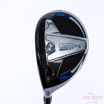TaylorMade SIM Ti Fairway Wood 3 Wood 3W 15° PX HZRDUS Smoke Red RDX 65 Graphite Regular Left Handed 43.25in