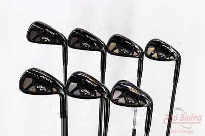 Callaway Apex 21 Black Iron Set 5-PW AW UST Mamiya Recoil ES 760 F2 Graphite Senior Right Handed 38.25in