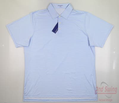 New Mens B. Draddy Jimmy Polo X-Large XL Blue MSRP $120