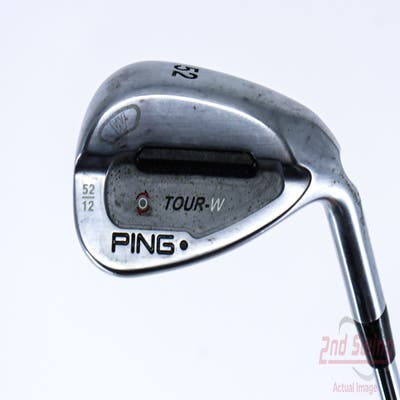 Ping Tour-W Brushed Silver Wedge Gap GW 52° 12 Deg Bounce W Grind Ping AWT Steel Stiff Right Handed Black Dot 36.0in